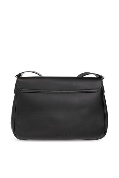 GUCCI Timeless Black Grained Leather Dionysus Shoulder Handbag for Fashion-Conscious Men
