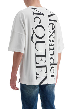 ALEXANDER MCQUEEN Oversized Logo T-Shirt - Large Fit