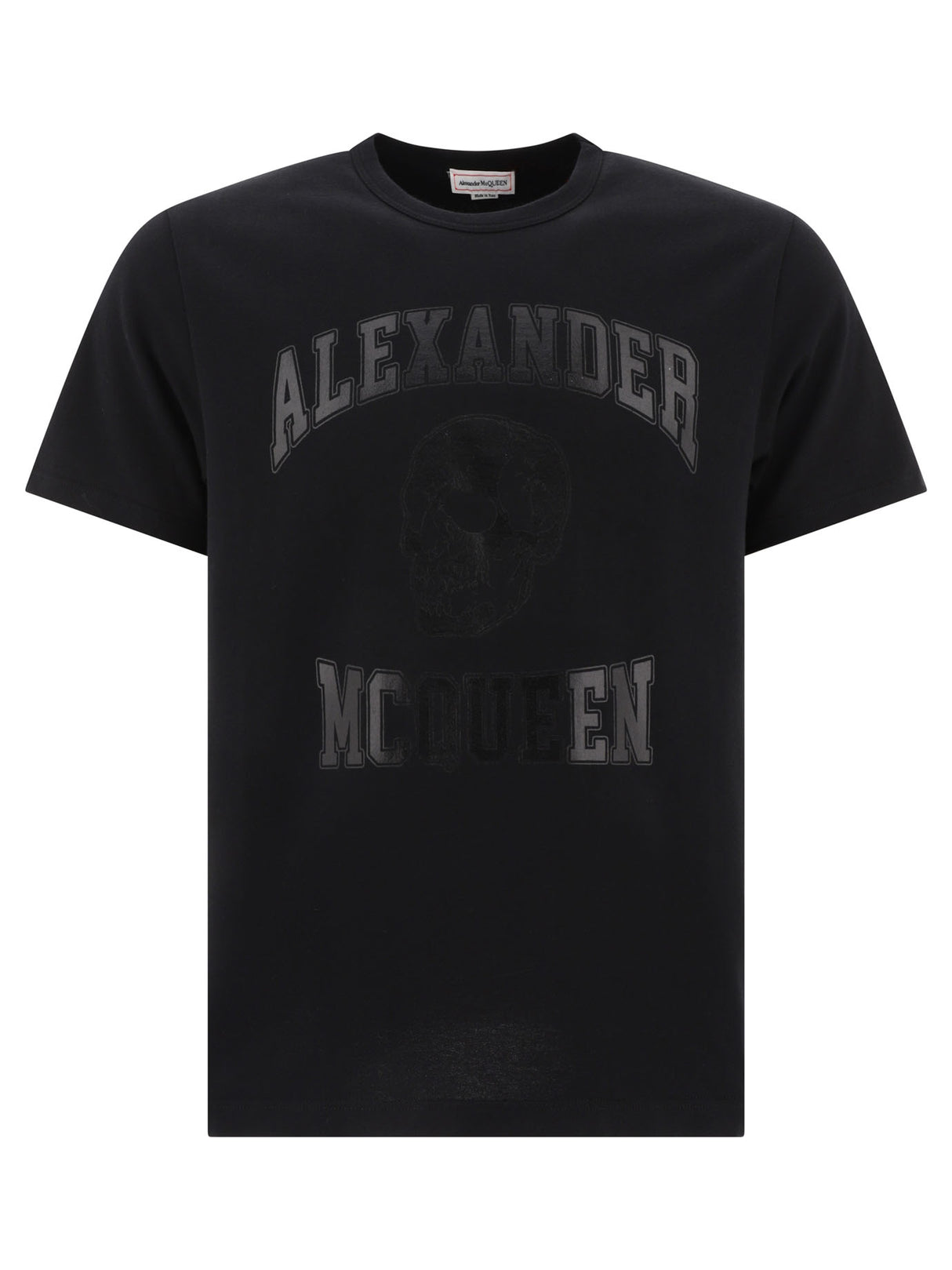 ALEXANDER MCQUEEN Black Tunic Top for Men - 24FW Collection