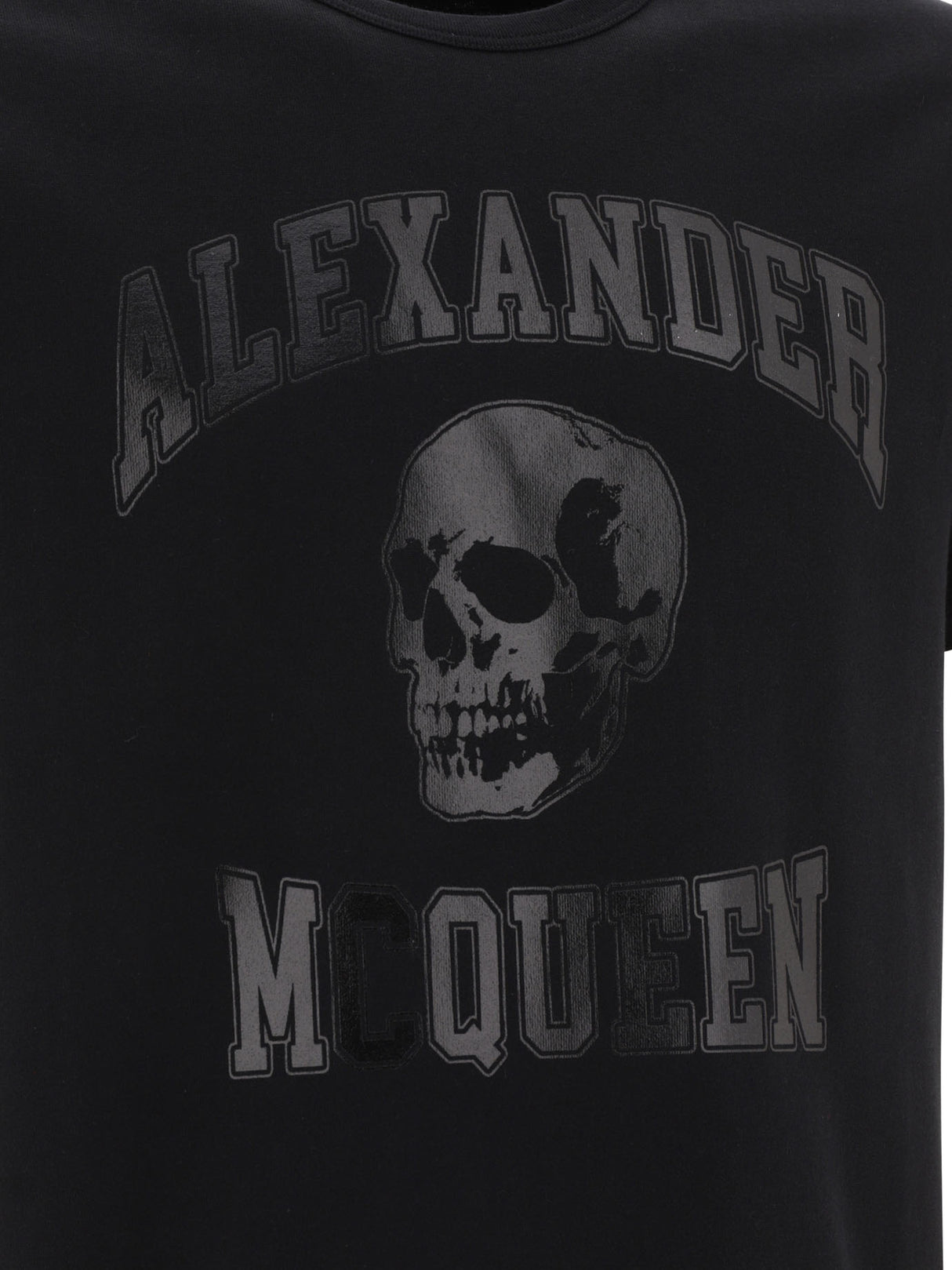 ALEXANDER MCQUEEN Black Tunic Top for Men - 24FW Collection