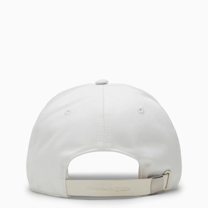 ALEXANDER MCQUEEN White Varsity Skull Lo Cap for Men - SS24