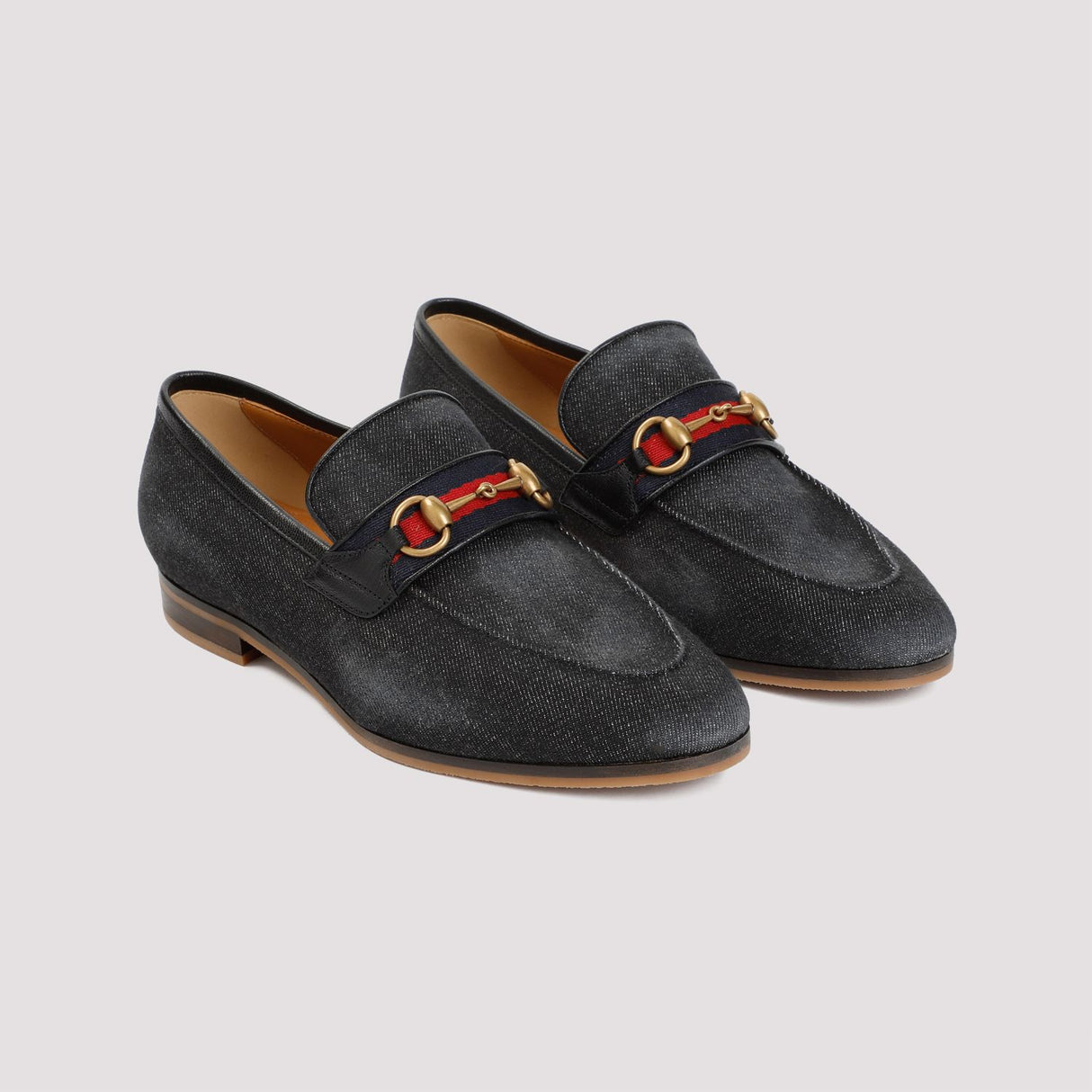 Giày moccasin nam bằng vải cotton đen dành cho mùa Xuân-Hè 24