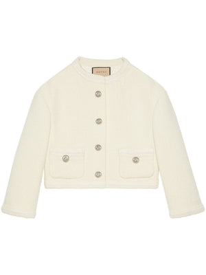 GUCCI Stylish 24SS White Women's Outer Jacket