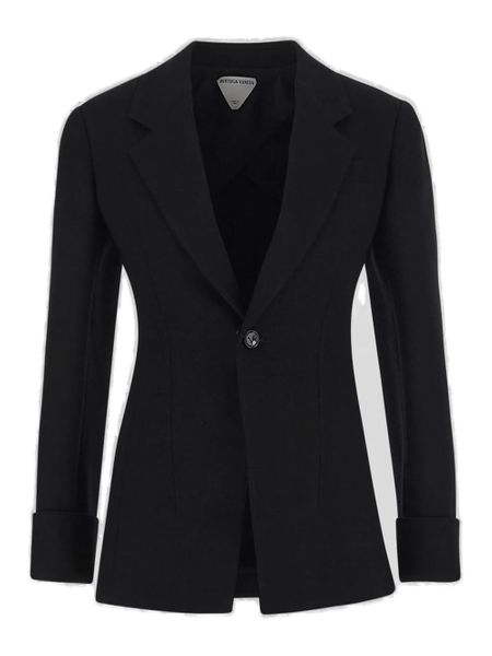 Áo khoác raffia kết cấu dành cho phụ nữ màu đen - bộ sưu tập FW23