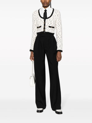 GUCCI Black Tailored Wool Trousers for Women | FW23 Collection