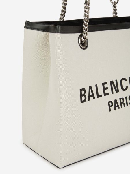 BALENCIAGA Organic Cotton Canvas Tote Bag for FW24