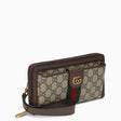 GUCCI Mini GG Supreme Wallet with Wrist Strap