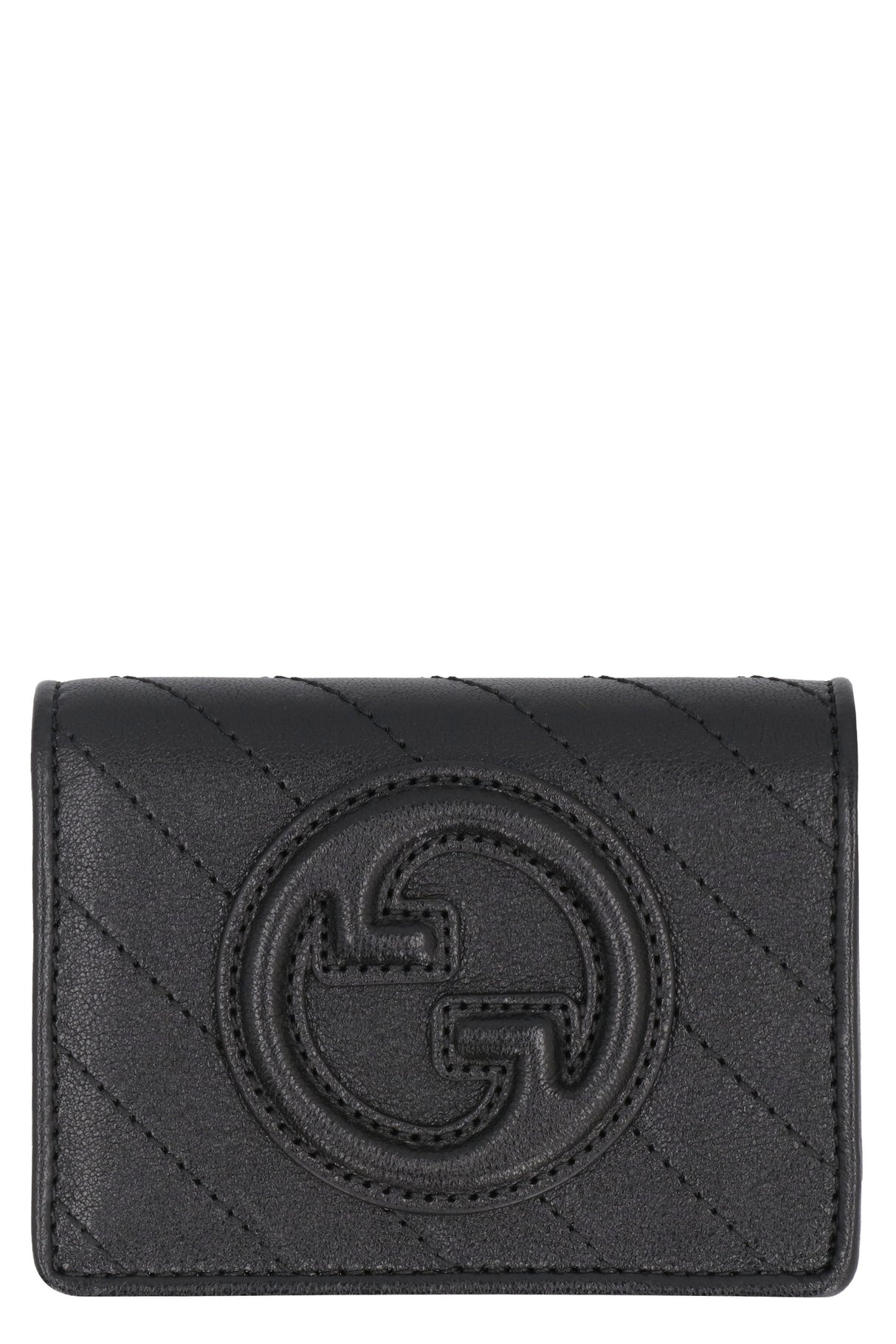 Glowing Black Leather Card Holder - Women's Must-Have Accessory