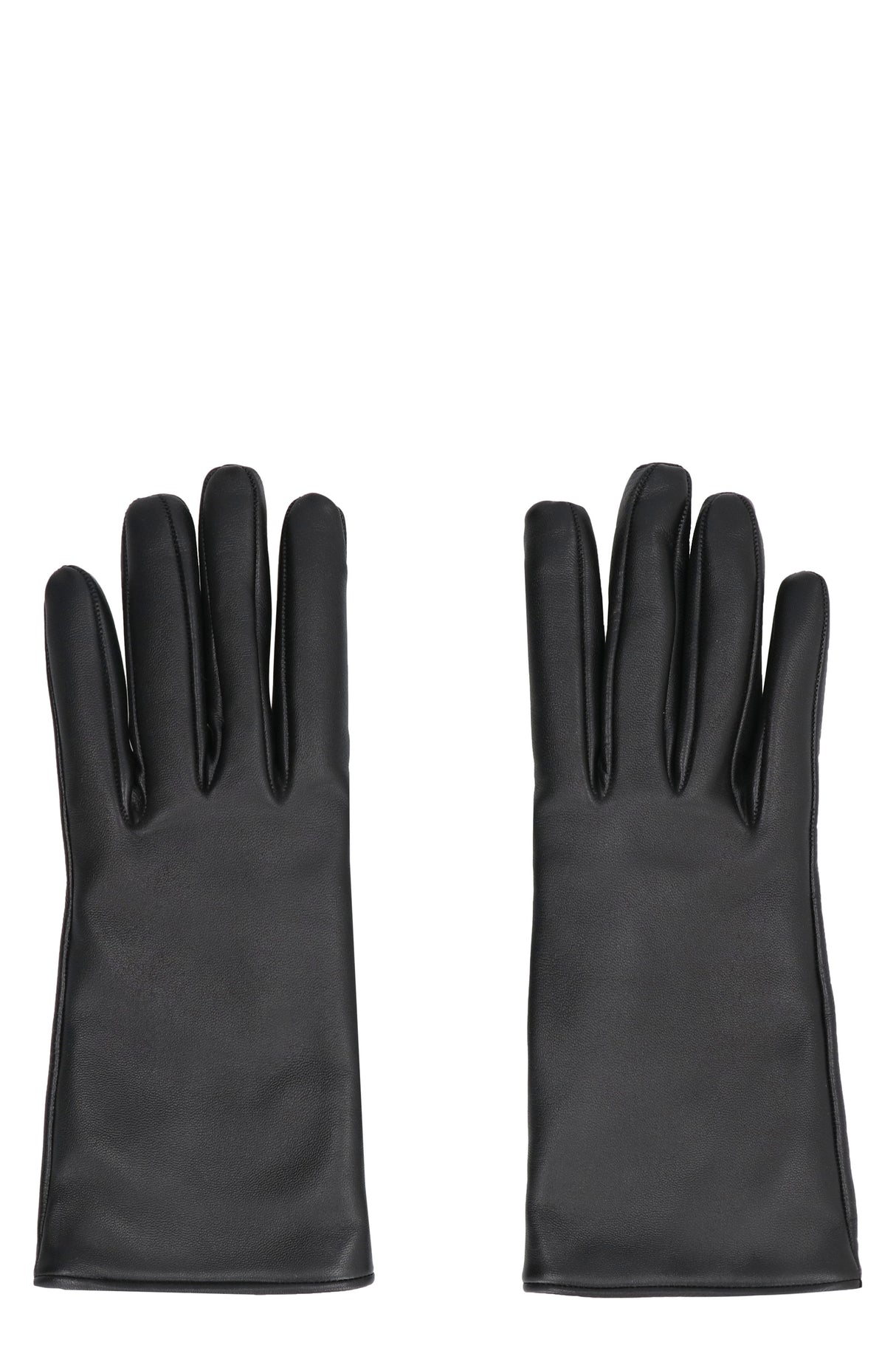 Stylish Black Leather Gloves - SS24 Collection