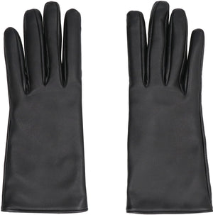 SAINT LAURENT Women's Classic Black Leather Gloves