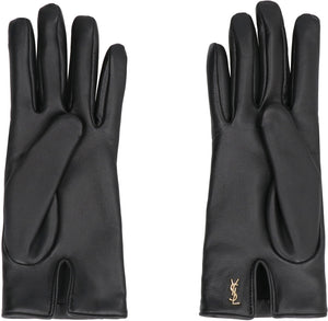 Stylish Black Leather Gloves - SS24 Collection