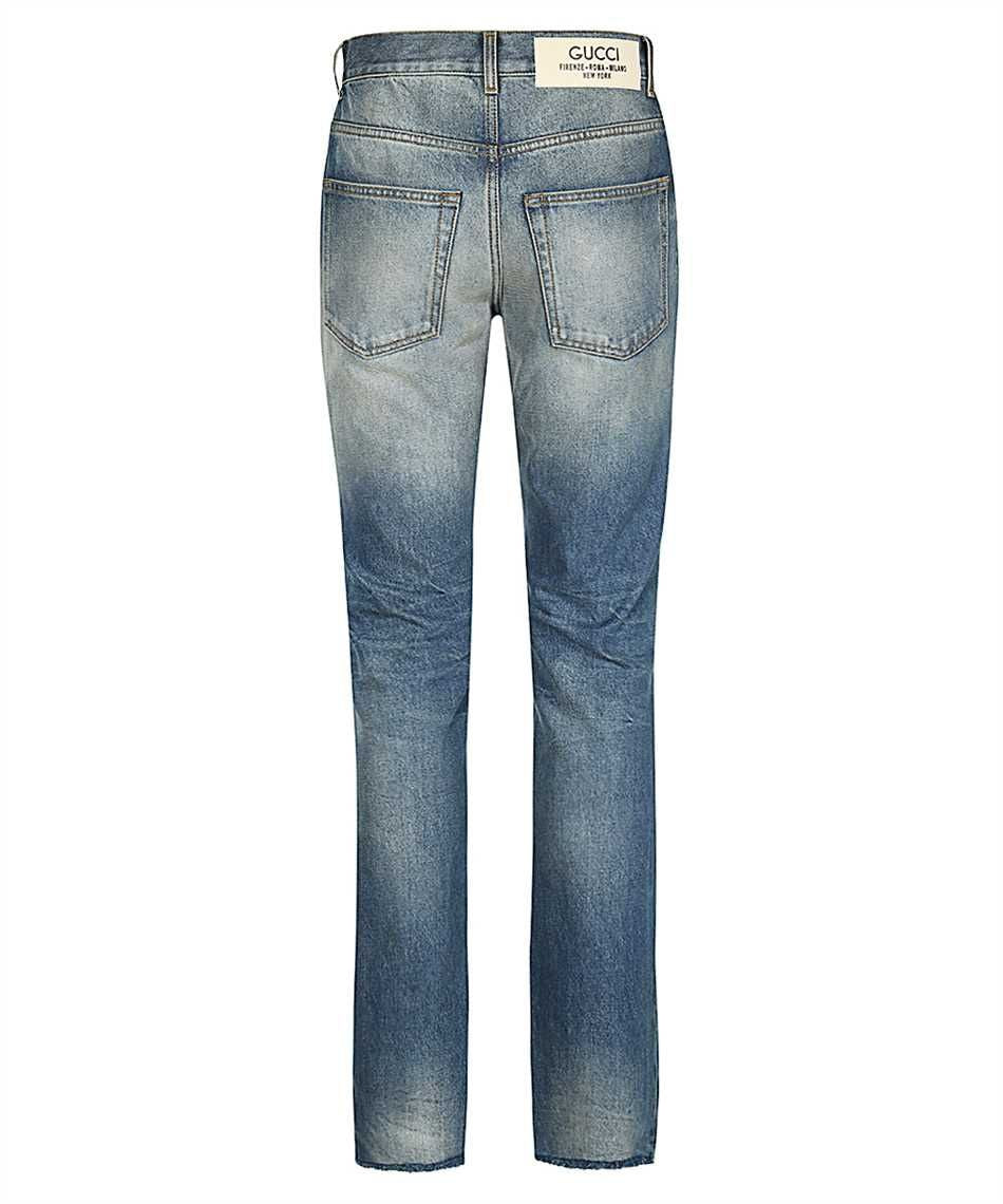 GUCCI Distressed Délavé Denim Jeans for Men in Light Blue - FW23