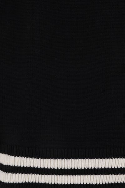 ALEXANDER MCQUEEN Men's Black and White Varsity Pullover for FW23