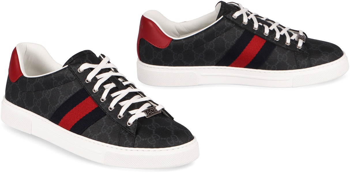 GUCCI Ace Low-Top Sneakers with Iconic Web Detail