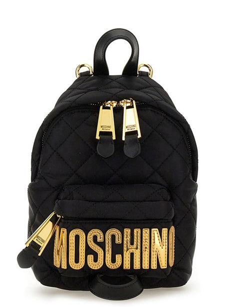 MOSCHINO COUTURE Quilted Nylon Mini Backpack - Classic Style for Everyday Use