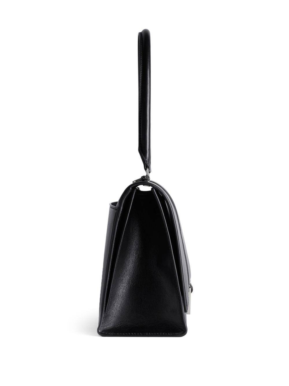 BALENCIAGA Black Calf Leather Top-Handle Bag for Women - SS24 Collection