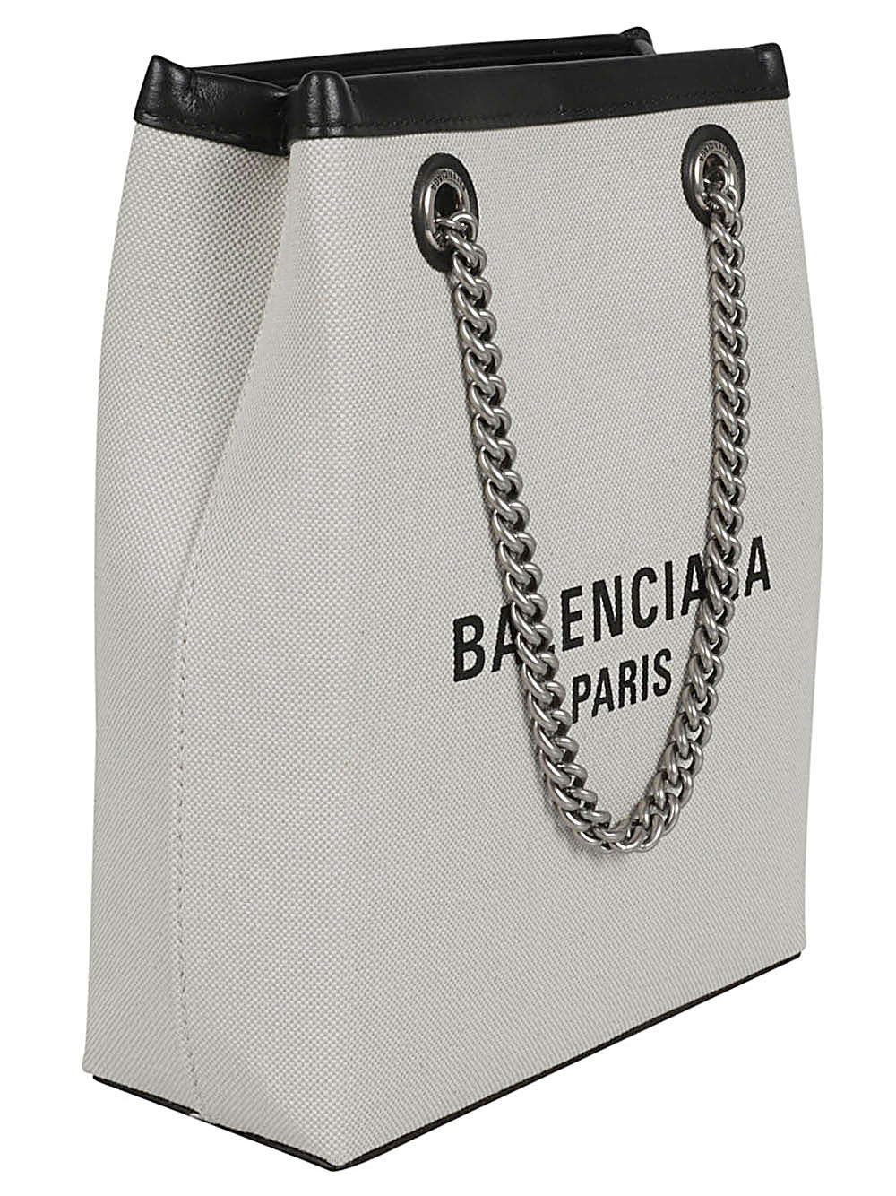 BALENCIAGA Women's Beige Canvas Handbag with Phone Holder