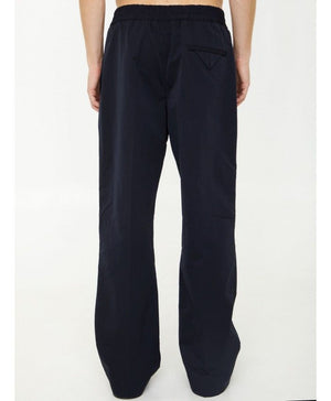 BOTTEGA VENETA Blue Technical Fabric Pants for Men - FW23 Collection