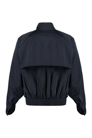 Blue Nylon Windbreaker Jacket for Men