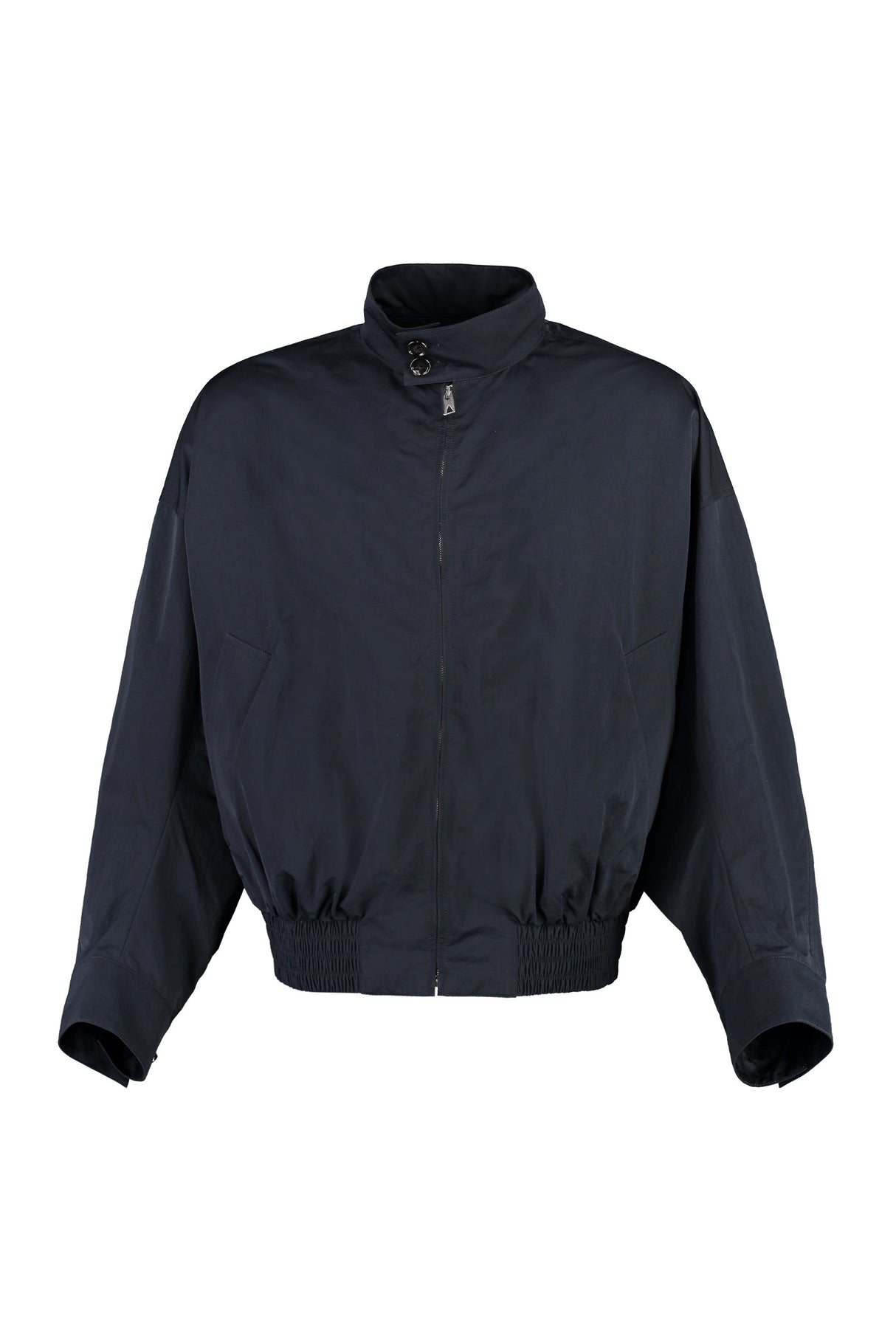 Blue Nylon Windbreaker Jacket for Men