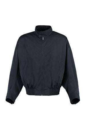 Blue Nylon Windbreaker Jacket for Men