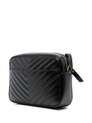 SAINT LAURENT Sophisticated Black Quilted Crossbody Handbag for Women - SS24