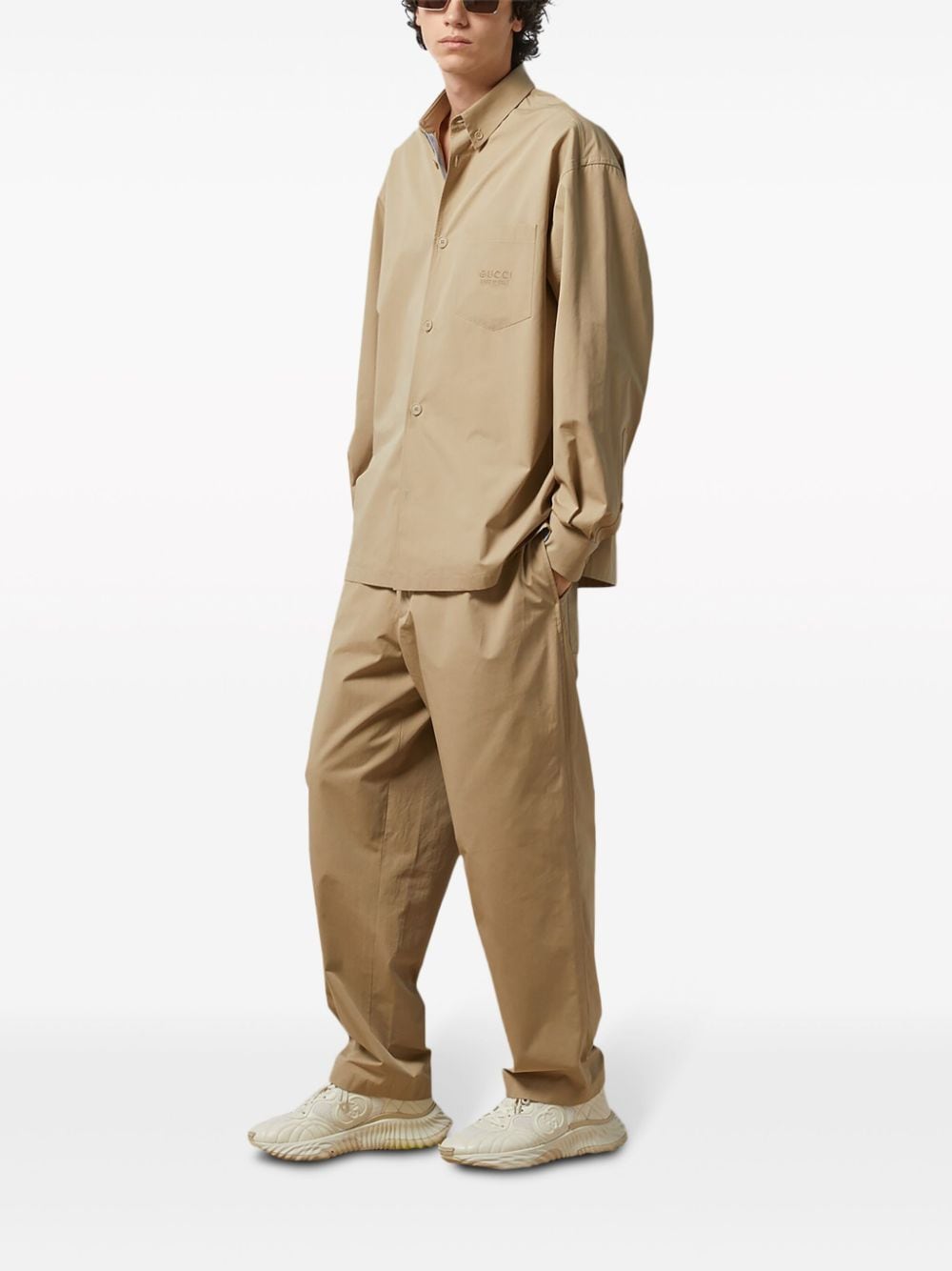 GUCCI Beige 24SS Straight Pants for Men