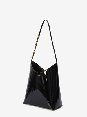 Elegant Black Leather Shoulder Bag