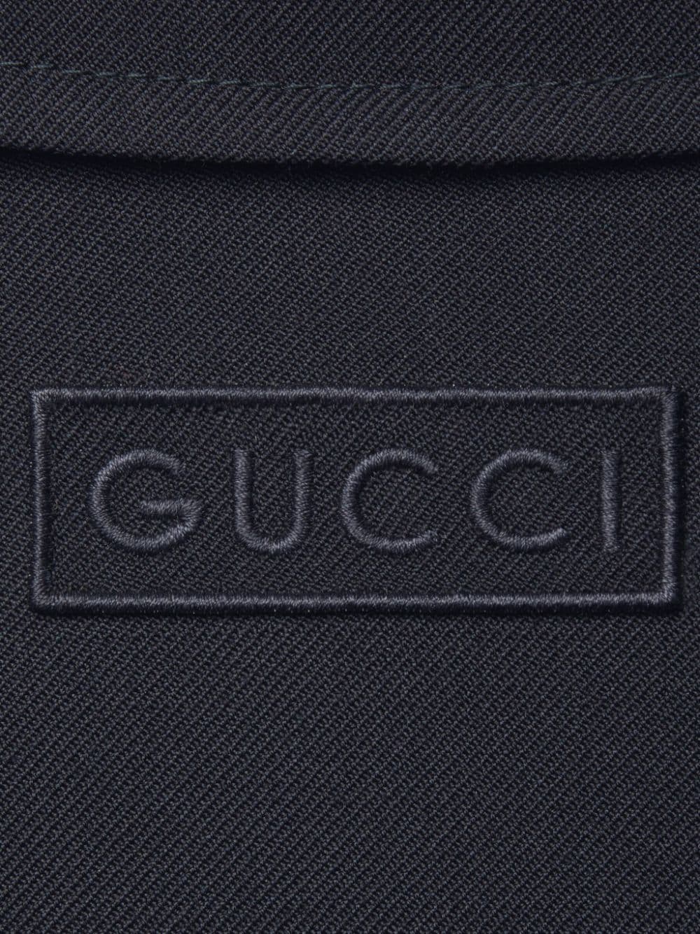 GUCCI Midnight Blue Wool Shirt Jacket for Men - SS24 Collection