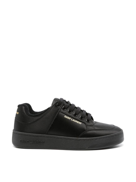 SAINT LAURENT Satin Court Low Sneakers for Women