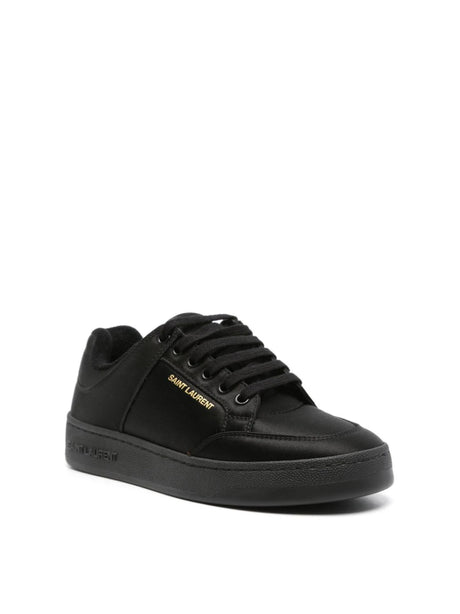 SAINT LAURENT Satin Court Low Sneakers for Women