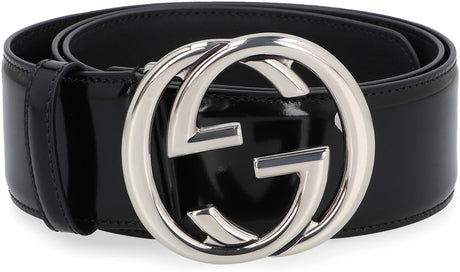 Sleek Patent Leather Buckle Belt for the Stylish Modern Woman