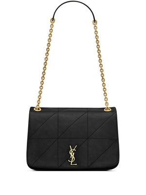 SAINT LAURENT Chic 4.3 Small Black Lambskin Shoulder Handbag for Women by Iconic French Fashion House