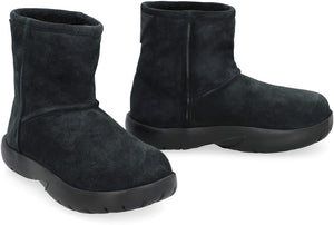 BOTTEGA VENETA Stylish Black Suede Ankle Boots for Women