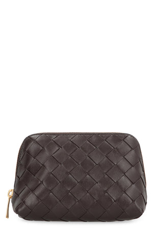 BOTTEGA VENETA Luxurious Leather Clutch Handbag for Women - Brown