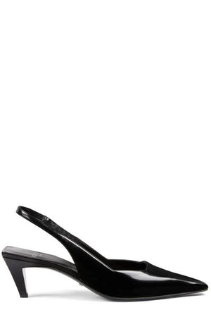 GUCCI Elegant Black Leather Slingback Pumps for Women