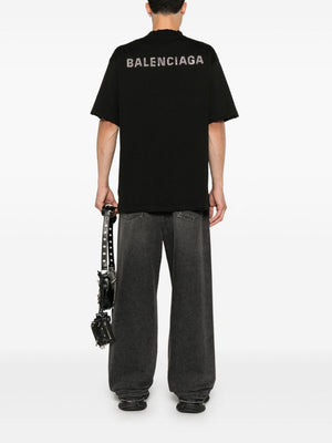 BALENCIAGA Distressed Effect Embellished T-Shirt - Unisex Standard Sizing