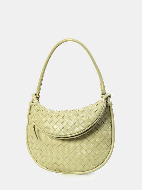 BOTTEGA VENETA Travertine Tan Nappa Leather Gemelli Shoulder Bag with Gold-Tone Accents, 25x36x10 cm