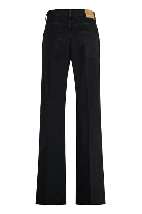 Gucci Women's Straight-Leg Jeans in Faded Black Denim for FW23