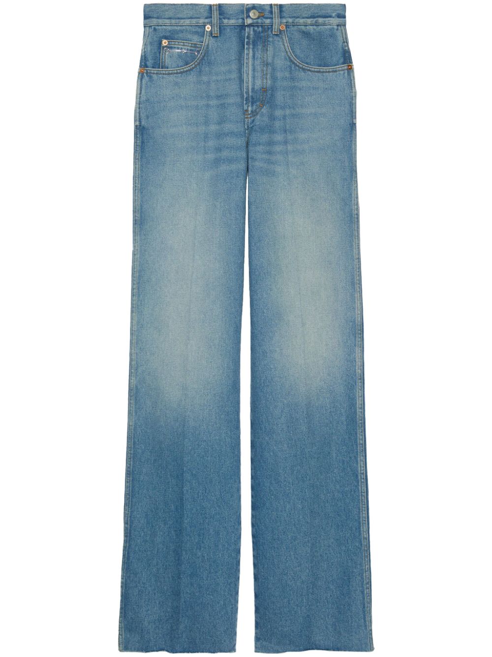 GUCCI SS24 Blue Cotton Jeans for Women