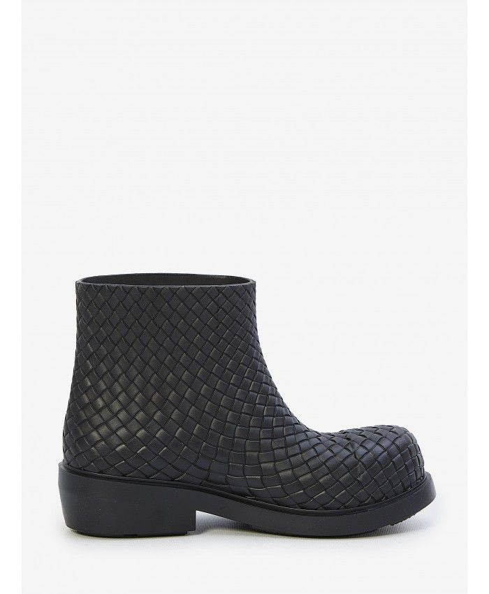 BOTTEGA VENETA Black Fireman Ankle Boots for Women