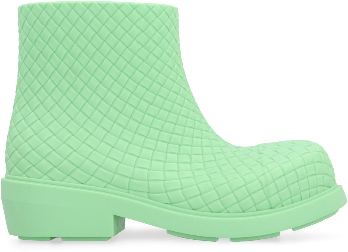 Fierce Green Firefighter Ankle Boots for Women from Bottega Veneta