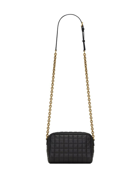 Quilted Lambskin Mini Handbag with Gold-Tone Hardware