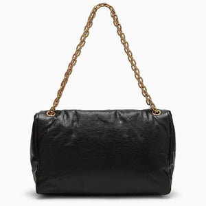 BALENCIAGA Monaco Chain Mini M Shoulder Handbag - Elegant Black