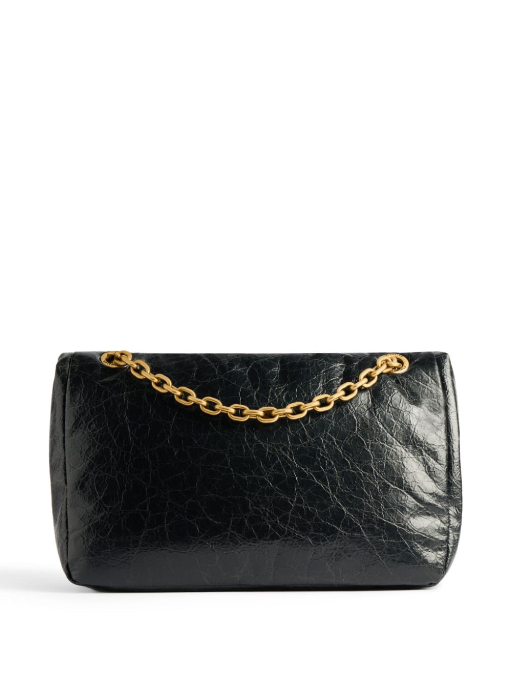 BALENCIAGA Monaco Mini Handbag with Golden Chain Logo