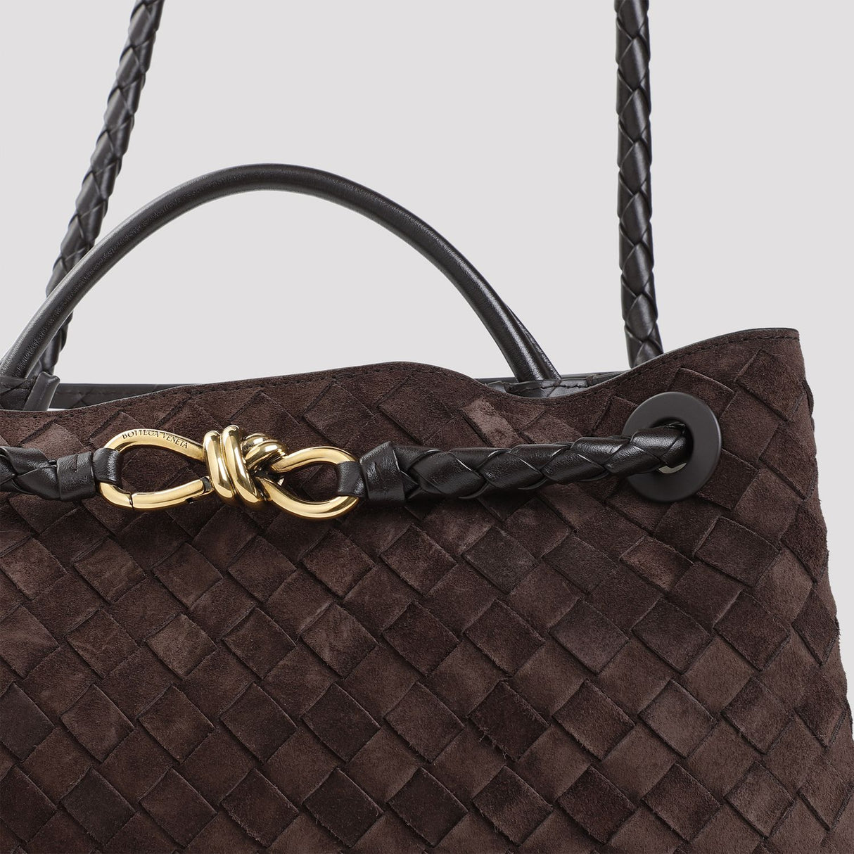 BOTTEGA VENETA Medium Suede Handbag - Stylish and Sophisticated