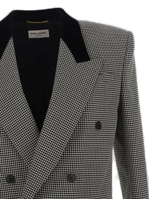 SAINT LAURENT Elegant Black Wool Jacket