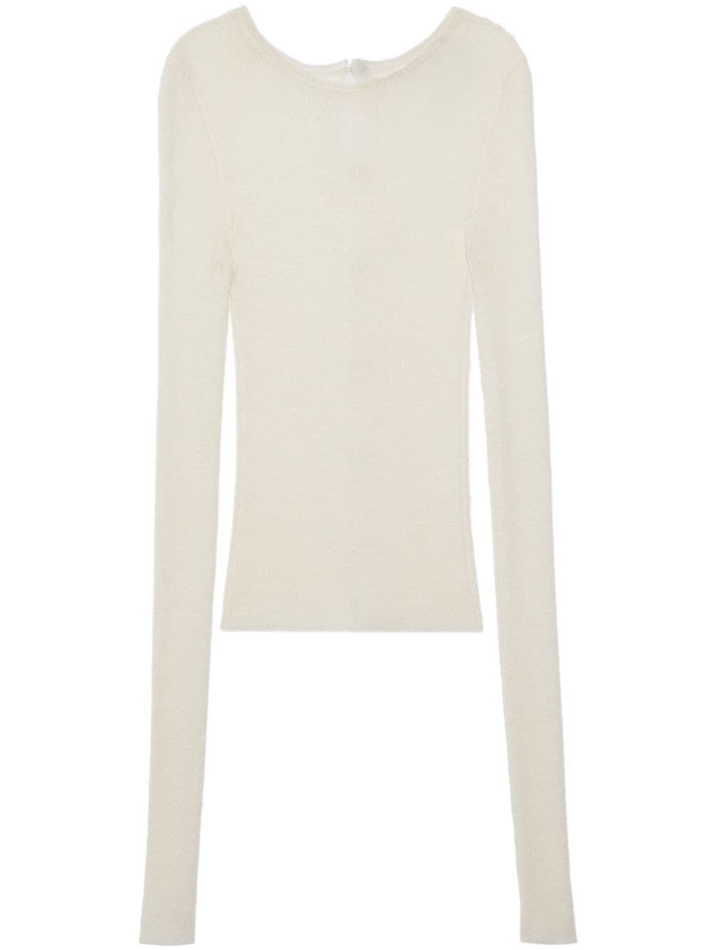 GUCCI Ivory Ultra-Fine Wool Jumper for Women - FW23