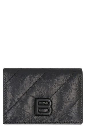 BALENCIAGA Mini Quilted Leather Wallet