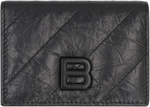 BALENCIAGA Mini Quilted Leather Wallet